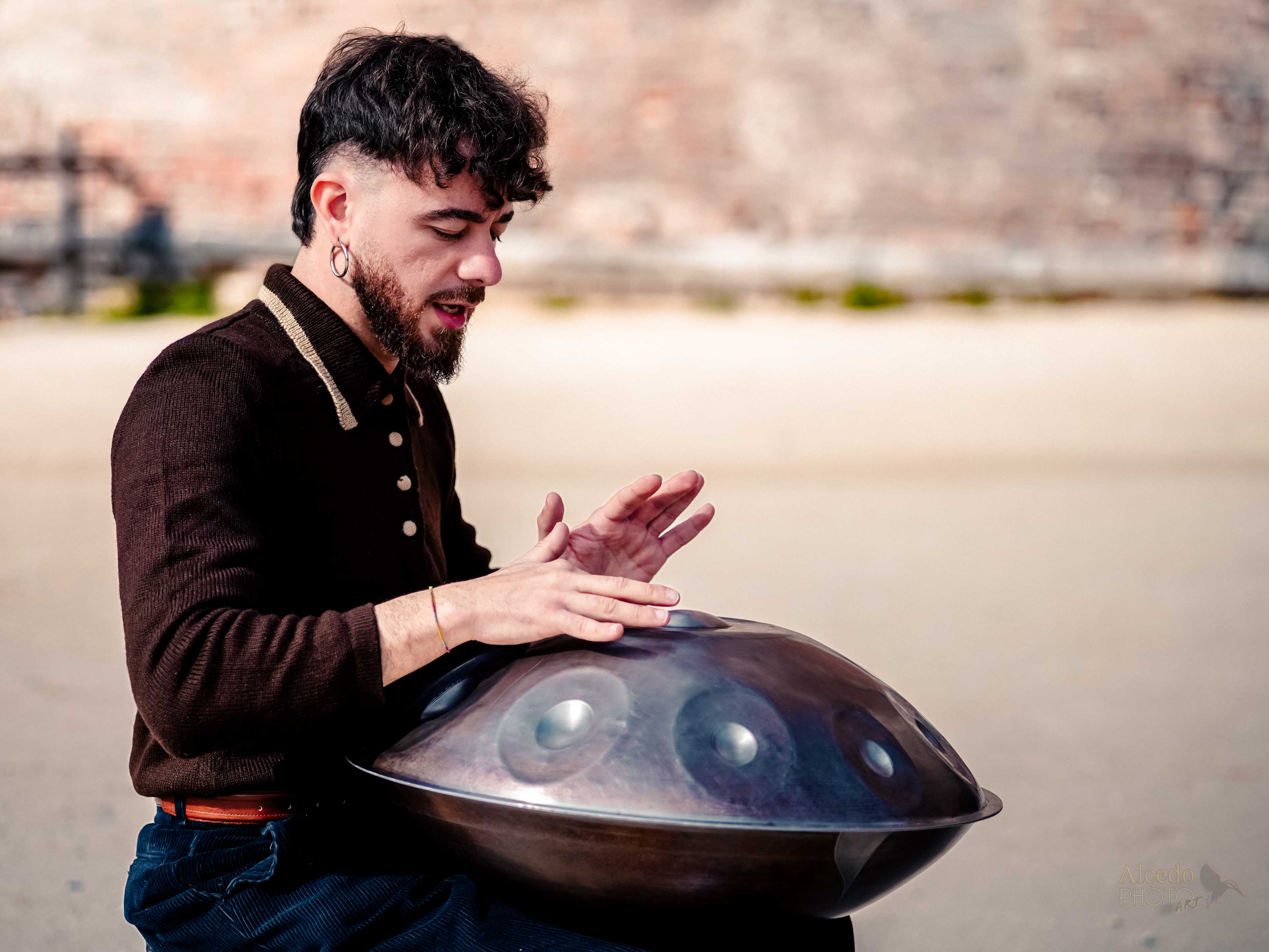 Handpan player